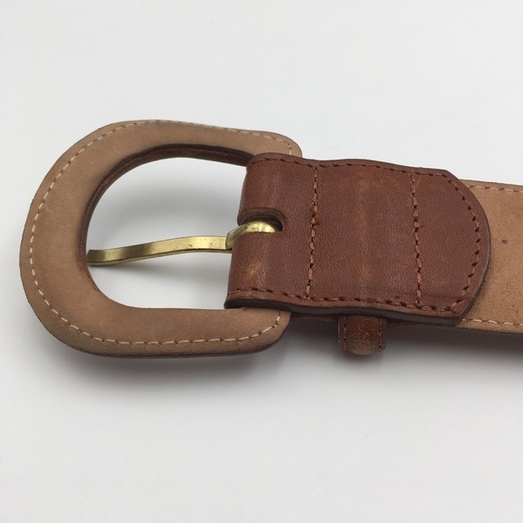 Aztec Boho Brown Leather Belt - Picture 6 of 7
